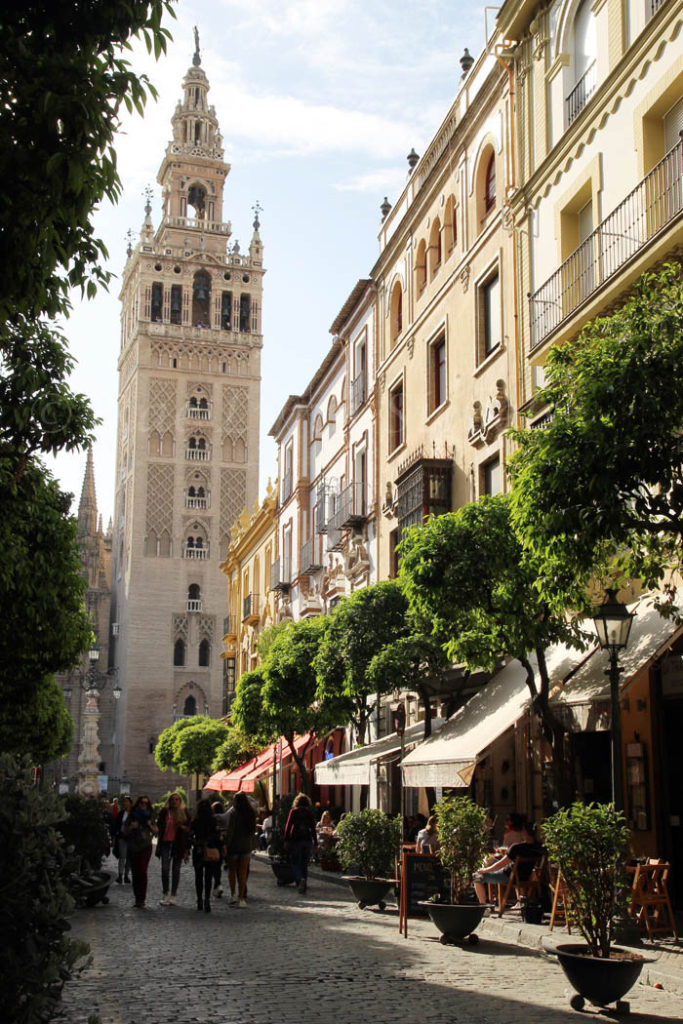 The tower of Seville's cathedral.