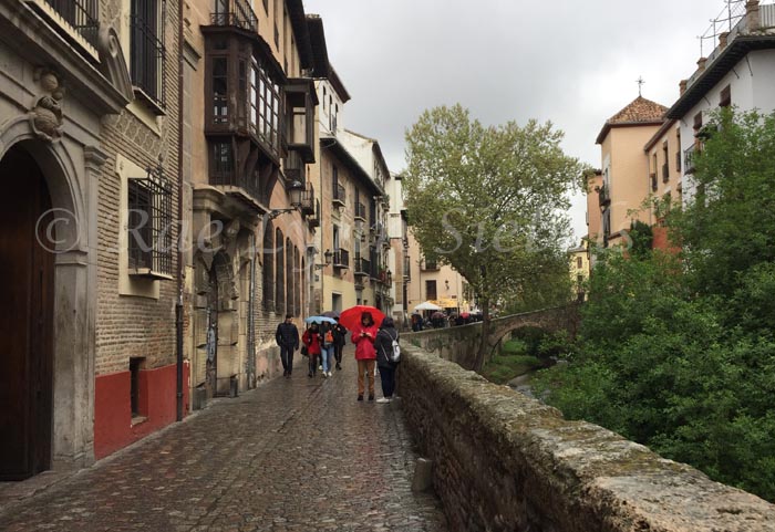 along the river in granada