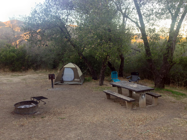 Blue Jay Campground & Morgan Hiking Trail near Lake Elsinore, California