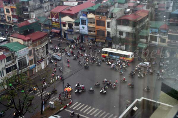 Typical Vietnamese traffic patterns