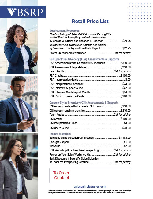 price sheet
